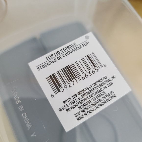 Container Storage Box with Hinged Interlocking Lid - Picture 5 of 9